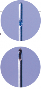 Figure 3 Comparison  of side port locations  among different cannulae. 