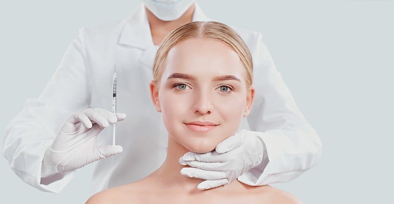 Combination injectable treatments to treat the ageing face